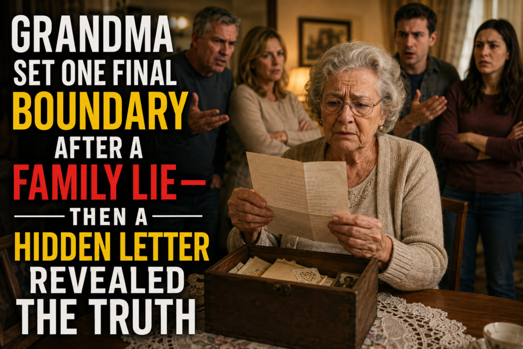 Grandma Set One Final Boundary After a Family Lie—Then a Hidden Letter Revealed the Truth